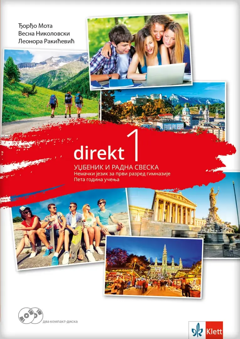 Nemački jezik 1 Udžbenik sa radnom sveskom „Direkt 1“ za prvi razred