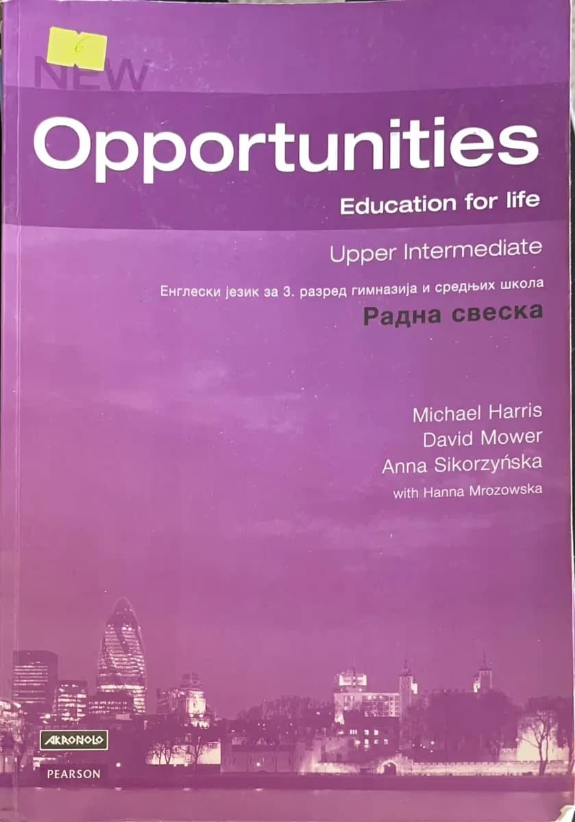 Engleski jezik New Opportunities Upper Intermediate Workbook