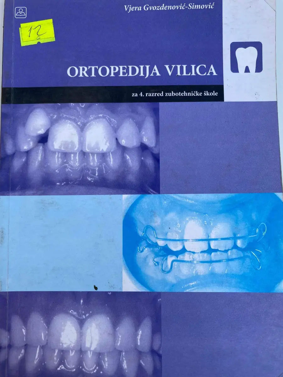Ortopedija vilica 4 za četvrti razred zubotehničke škole